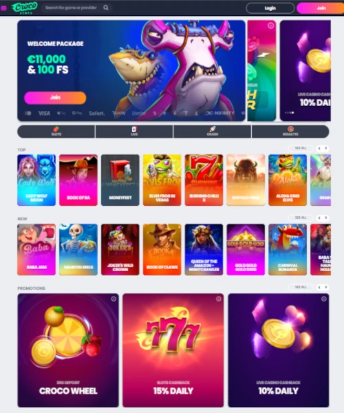 CrocoSlots Casino Review