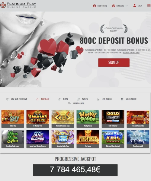 Platinum Play Casino Review