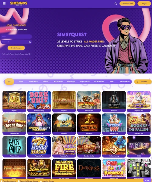 Simsinos Casino Review