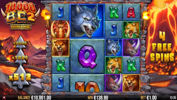 10000 BC 2 DoubleMax bonus game