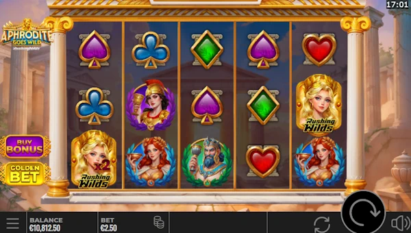 Aphrodite Goes Wild gameplay