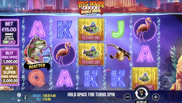 Big Bass Vegas Double Down Deluxe gameplay