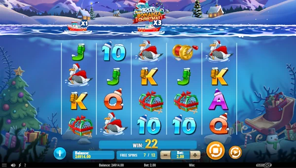 Boat Bonanza Christmas bonus game