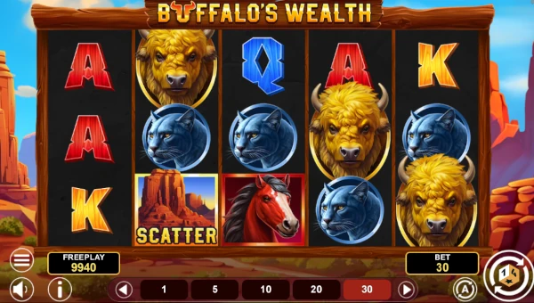 Buffalos Wealth gameplay