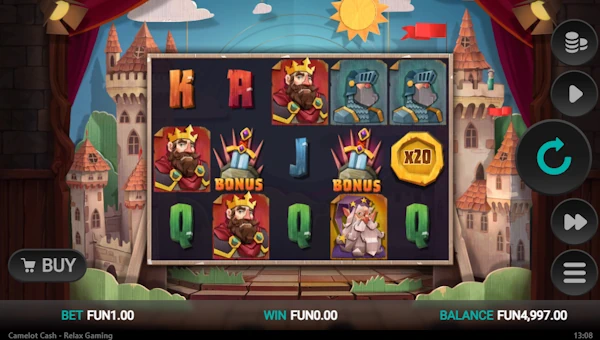 Camelot Cash gameplay