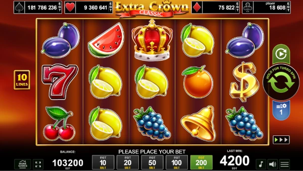 Extra Crown Classic gameplay