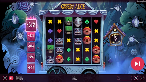 Greedy Alice bonus game