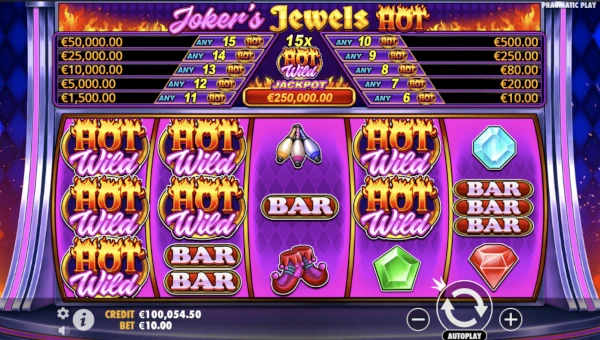 Jokers Jewels Hot gameplay