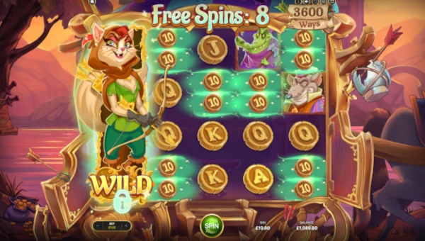 Ms Robin Hood bonus game