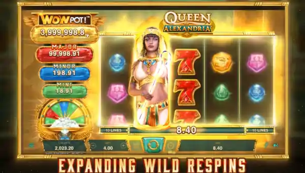 Queen of Alexandria WowPot gameplay