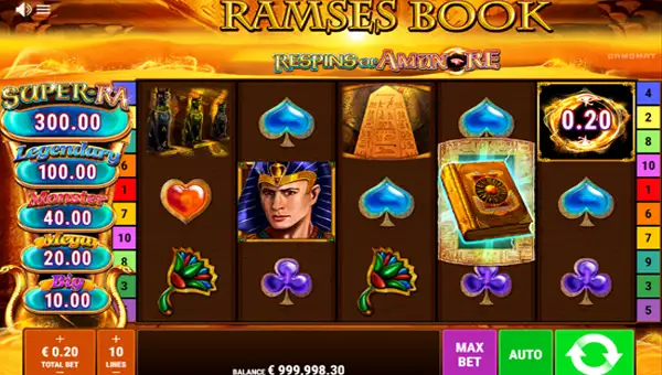 Ramses Book Respins of AmunRe gameplay