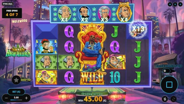 Snoops High Rollers bonus game