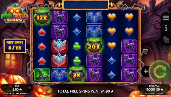 Spooktacular Bonanza bonus game