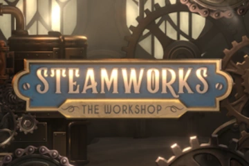 Steamworks slot logo