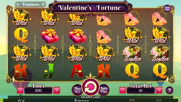 Valentines Fortune gameplay