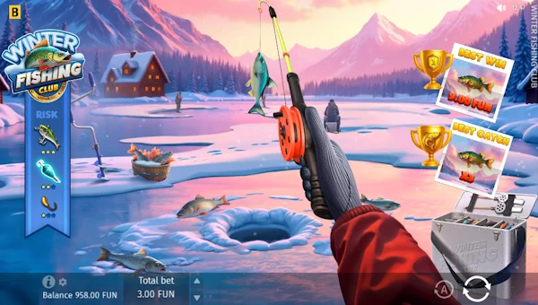 Winter Fishing Club gameplay