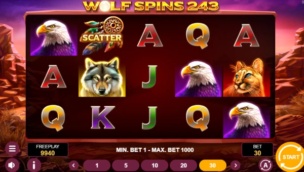 Wolf Spins 243 gameplay